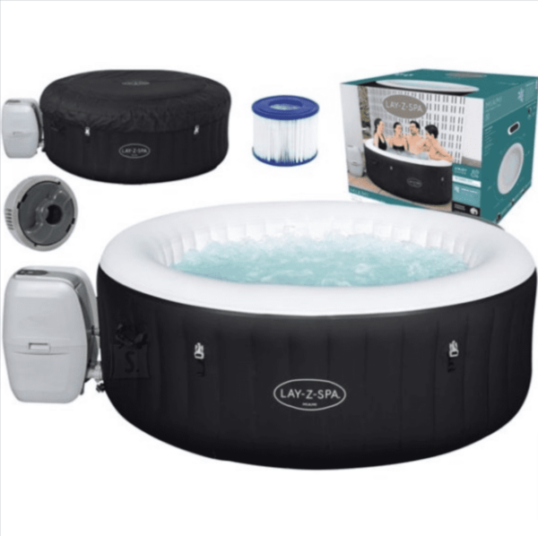 BestWay Mullivann Lay-Z-Spa Miami AirJet Round, 180x66 cm - Image 2