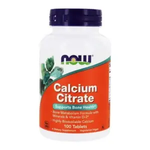 Calcium Citrate (Kaltsiumtsitraat),100 tbl-Now Foods