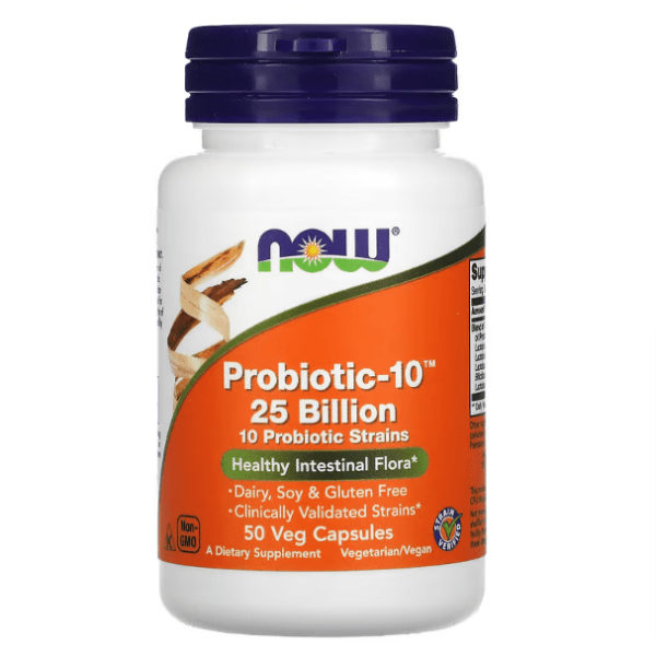 Now Foods, Probiotic-10 (Probiootikum-10), 25 Billion, 50 kapslit