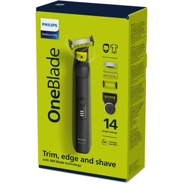 Philips OneBlade Pro 360 hübriidraseerija, nägu ja keha - Image 2