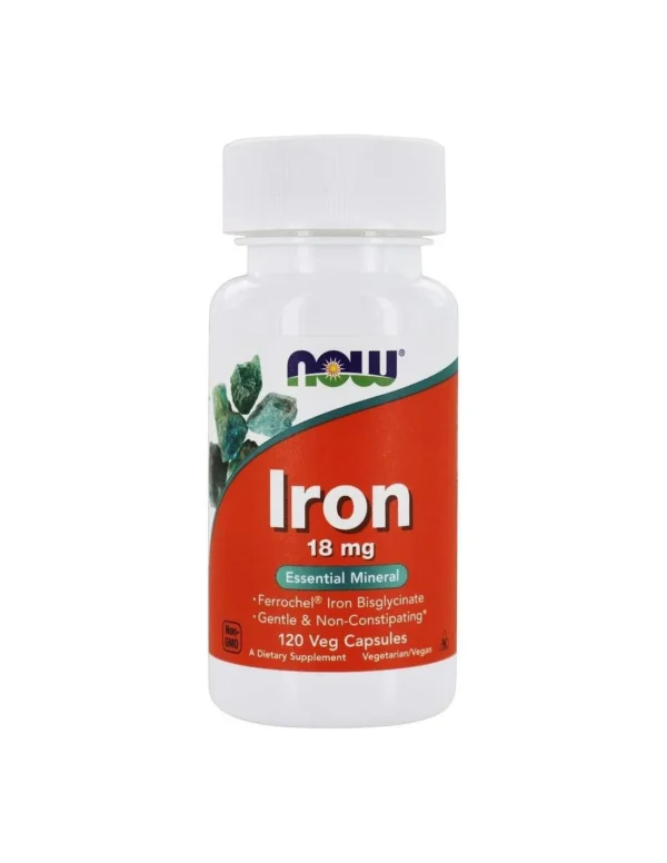 Now Foods, Iron, 18 mg, 120 Veg Capsules